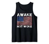 Awake Not Woke Pro Freedom American Patriot Camiseta sin Mangas