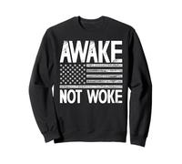 Awake Not Woke Pro Freedom American Patriot Sudadera