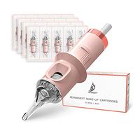 AWAKEN Rosa Cartuchos de agujas Microblading Ceja Labio Eyelilner Tatuaje PMU Desechable Sterile Herramienta de Suministro de Maquillaje Permanente (0.30mm/3RLMT)