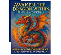 “AWAKEN THE DRAGON WITHIN: Coloring Affirmations” “DESPIERTA EL DRAGÓN INTERIOR: Afirmaciones para colorear”