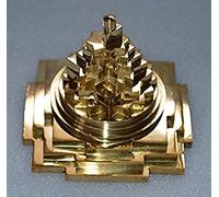 AWAKEN YOUR KUNDALINI Sri Meru Yantra, Shree Chakra Maha Meru en latón, tamaño 3 pulgadas, poderes espirituales, Vaastu Dosh, prosperidad, 3D