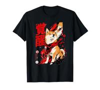 Awakened Shiba Inu Perro japonés de Arte Callejero Camiseta