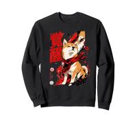 Awakened Shiba Inu Perro japonés de Arte Callejero Sudadera