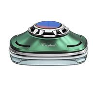 awakentti Ambientadores solares para automóvil, fragancia natural, aroma alimentado por energía solar, difusor de aceite esencial para automóvil para vacaciones familiares en vehículos (verde)