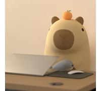 awakentti Bonita luz nocturna, portátil, recargable, regulable, recargable por USB, lámpara de silicona con control táctil, luz nocturna Capybara para dormitorio, sala de estar y mesita de noche