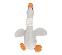 awakentti Juguetes para perros para masticadores agresivos, juguetes chirriantes para perros, juguete de peluche para perros, juguetes de peluche de ganso salvaje de dibujos animados para cachorros