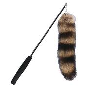 awakentti Varita de juguete para gatos, barra de pesca retráctil de tres secciones, palo de gato, varita de gato de cola de zorro, gran regalo para tu gato o gato de un amigo