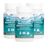 Awaking Pack 3 x 48 Pastillas Potabilizadoras de Agua | 144 Pastillas | Tratamiento hasta 28.800 Litros | 200L por Pastilla | Ideal para Depósitos, Caravanas y Emergencias