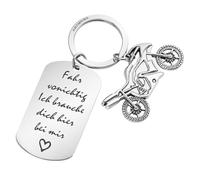 AWAMRWA Llavero Moto con ángel de la Guarda, Conducir con Cuidado, Llavero Moto ángel Regalo para Motociclistas, Niños Hombres Padre Regalo de Cumpleaños