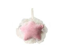 AWANEYQ Esponjas de Ducha 1pc Azul/Rosa Color Baño Ducha Esponja Fácil De Espuma 12x12cm Bola De Baño De Flores Frotar Toalla Hacer Rica Espuma for Niños Adultos(A)