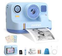 AWANFI Camara Fotos Infantil Instantanea, 1080P Cámara de Fotos para Niños, con Tarjeta de 32G, 3 Rollos de Papel de Impresión, 2,4 Pulgada Cámara Instantánea, Regalo para Niños y Niñas de 3 a 12 Años