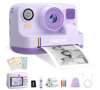 AWANFI Camara Fotos Infantil Instantanea, 2,4 Pulgada 1080P Cámara de Fotos para Niños, con Tarjeta de 32G, 3 Rollos de Papel de Impresión, Cámara Instantánea, Regalo para Niños y Niñas de 3 a 12 Años