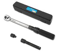 Awang Juego de llaves de torque 1/2”, 25-220 Nm con adaptador, extensión y maletín, preciso y fácil de usar para automóvil y motocicleta