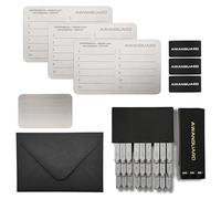 AWANGUARD Ultimate Basic - Cartera de Acero para Bitcoin, Crypto Wallet, Seed Phrase Metal Storage, Placa Metálica de Frase 3x24 SEED, Compatible con TODOS los Crypto Monederos