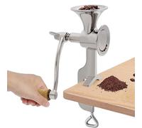 AWAOVV Molinillo de café manual de acero inoxidable, molinillo manual de granos, triturador de granos, exprimidor de granos de avena manual para café, grano, avena, 24 x 7,4 cm