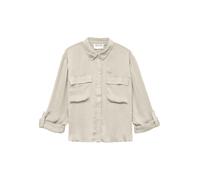 VERO MODA Camisa amplia con 2 bolsillos de parche. Color beige