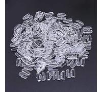 Awasa Clip de abrazadera 50 piezas Bikini Clips Gancho Snap Bra Cierres Traje de baño Botones Ropa Hebillas de costura Transparente