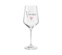 AWASG Copa de vino personalizada con nombre, regalo para amantes del vino, mujeres, mejor amiga, mamá, regalo gracias con corazón (copa de vino blanco, 430 ml)