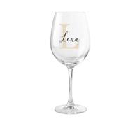 AWASG Letra de copa de vino personalizada con nombre, regalo para amantes del vino, mujeres, mejor amiga, mamá, inicial, copa de vino (copa de vino tinto 510 ml)