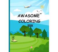 Awasome Colouring Book: 50 copy Pages : Fun Activity Book for children (Age 3-9) For girls