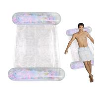 AWater Hammock - 4-in-1 Inflatable Raft & Lounger Bed | Foldable Multi-Purpose Floating Water Hammock For Pools, Lakes & Rivers | Portable Mesh Swimming Pool Bed For