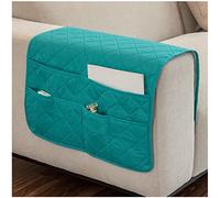 AWAV Organizador de Reposabrazos para Sofá, Bolsa de Almacenamiento para sillón, Soporte de Bolsa de Almacenamiento de Tela para Sofá para Mando a Distancia, Teléfono Móvil, Libro (Verde)