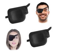 AWAVM 2 parches oculares para adultos, parche de ojo único, elástico ajustable, parche ocular 3D, parches médicos (derecha)