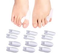 AWAVM 6 unids Hallux Valgus Corrector Corrector Pequeño Dedo Silicona Gel de Silicona Mejorado 0% BPA Separador Dedo Rectificador Orthese Pie para Protección Hallux Valgus Dorteils