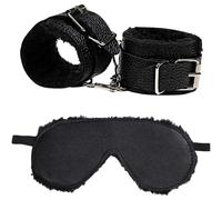 AWAVM Esposas para cama sexual y antifaz para los ojos, juego de bondageset, esposas, esposas, juguetes sexuales, ambos