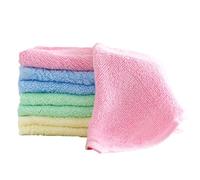 AWAVM Manoplas Baño Toallas Baño Toalla Facial Toalla Cara Toalla Microfibra Toallas Lavabo Esponja Toalla Desmaquillante Reutilizable Limpieza Facial 25x25cm Franela 8Piezas