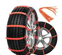 AWCYRHI 10 Piezas Cadenas para neumáticos de Nieve, para Renault Austral 2022-2026 Cadenas para Nieve, Cadenas Antideslizantes para neumáticos, Antideslizantes