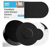 AWD Medical Freestyle Libre - Cubiertas de sensor - Parches adhesivos impermeables de 14 días para el kit del sistema CGM - Calcomanías protectoras de sensor de supervisión de monitor continuo -
