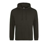 AWDis Sudadera con Capucha universitaria, Verde Combate, XXL Unisex Adulto