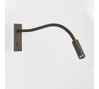 AWEITG Lámpara de Lectura empotrable de 3 W, 3000 K, con Cable Flexible, Cuello de Cisne, focos de Pared con Interruptor, Luces de Pared Ajustables de Montaje for Dormitorio, mesita de Noche, Sala d