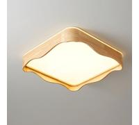 AWEITG Lámpara de Techo Minimalista Moderna Cuadrada acrílico Blanco LED con Personalidad Creativa Montaje Empotrado for Sala Estar Comedor Dormitorio(19.7in-Three-color dimmer)