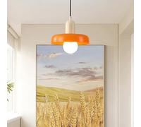 AWEITG Lámpara moderna, sencilla, con LED cálidos, pantalla hierro/vidrio, iluminación ajustable, lámpara techo para comedor, entrada, cocina, isla, fregadero, vestíbulo, sala estar(Light color)