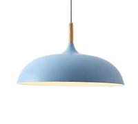 AWEITG Lámpara Moderna Simplicidad, Pantalla de Metal Macaron Colorida, Linterna Techo (Color: Rosa, Tamaño: XL)(Blue,45cm)