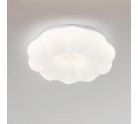 AWEITG llevó la lámpara de Techo Moderna Calabaza Viento Crema, luz Nube for habitación niños, Dormitorio, Comedor,A,60 * 14.5cm(C,60 * 14.5cm)