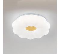 AWEITG llevó la lámpara de Techo Moderna Calabaza Viento Crema, luz Nube for habitación niños, Dormitorio, Comedor,A,60 * 14.5cm(A,28 * 9cm)