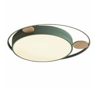 AWEITG Luces de techo LED modernas 15,7 pulgadas, lámpara cerca, redonda W, 3000 K/4000 K/5000 K for dormitorio, pasillo, iluminación blanca(Green,19.7in)