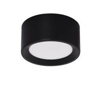 AWEITG Luz de techo LED empotrada, 80 lúmenes/W, 4000 K blanco cálido redondo montaje Downlights montados en superficie for pasillos, escaleras, áreas almacenamiento, sótanos (negro)(18W)