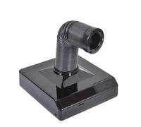 aweiyouxiang Colector de Polvo de uñas, Potente Mini Aspirador de Escritorio 2 en 1 de 60 W, iluminación LED, bajo Nivel de Ruido, Manguera telescópica de 360 Grados, Ahorro de energía,Negro