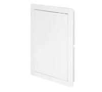 Awenta Puerta de Acceso Plástico 200x300 mm - Placa de Cubierta Blanca para Trampilla de Apertura - Cerradura de Puerta Abatible - Perno de Puerta - Puerta Extraíble - Acabado Liso Pintable