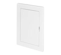 Awenta Puerta de Acceso Plástico 100x150 mm - Placa de Cubierta Blanca para Trampilla de Apertura - Cerradura de Puerta Abatible - Perno de Puerta - Puerta Extraíble - Acabado Liso Pintable