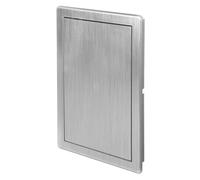 AWENTA Puerta de inspección de plástico ABS de 200 x 300 mm para sistemas de ventilación, tubos de humo, contadores de agua, puerta de inspección de plástico, puerta de inspección plateada