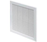 Awenta Tapa de Rejilla para Sistema de 300 x 300 mm 12 x 12 Pulgadas, Color Blanco con Rejilla de Insectos Volar Red