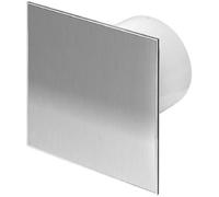 AWENTA Ventilador de pared (100 mm, con panel de acero inoxidable, con temporizador)