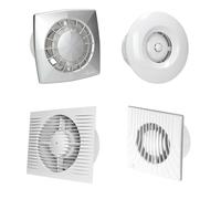 AWENTA Wentylator wycigowy fi 100 14W IPX4 wycznik czasowy biay WA100T