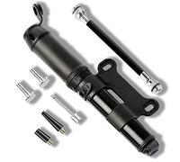 Aweskmod Mini Bomba Bicicletas 140 PSI con Válvulas Presta y Schrader，Bomba de Mano pequeñ Schrader Portátil para Bicicleta, MTB, BMX, Motocicleta, Pelota