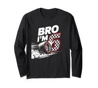 Awesome 6th Birthday Racing Car Party Boys Kids Celebration Manga Larga